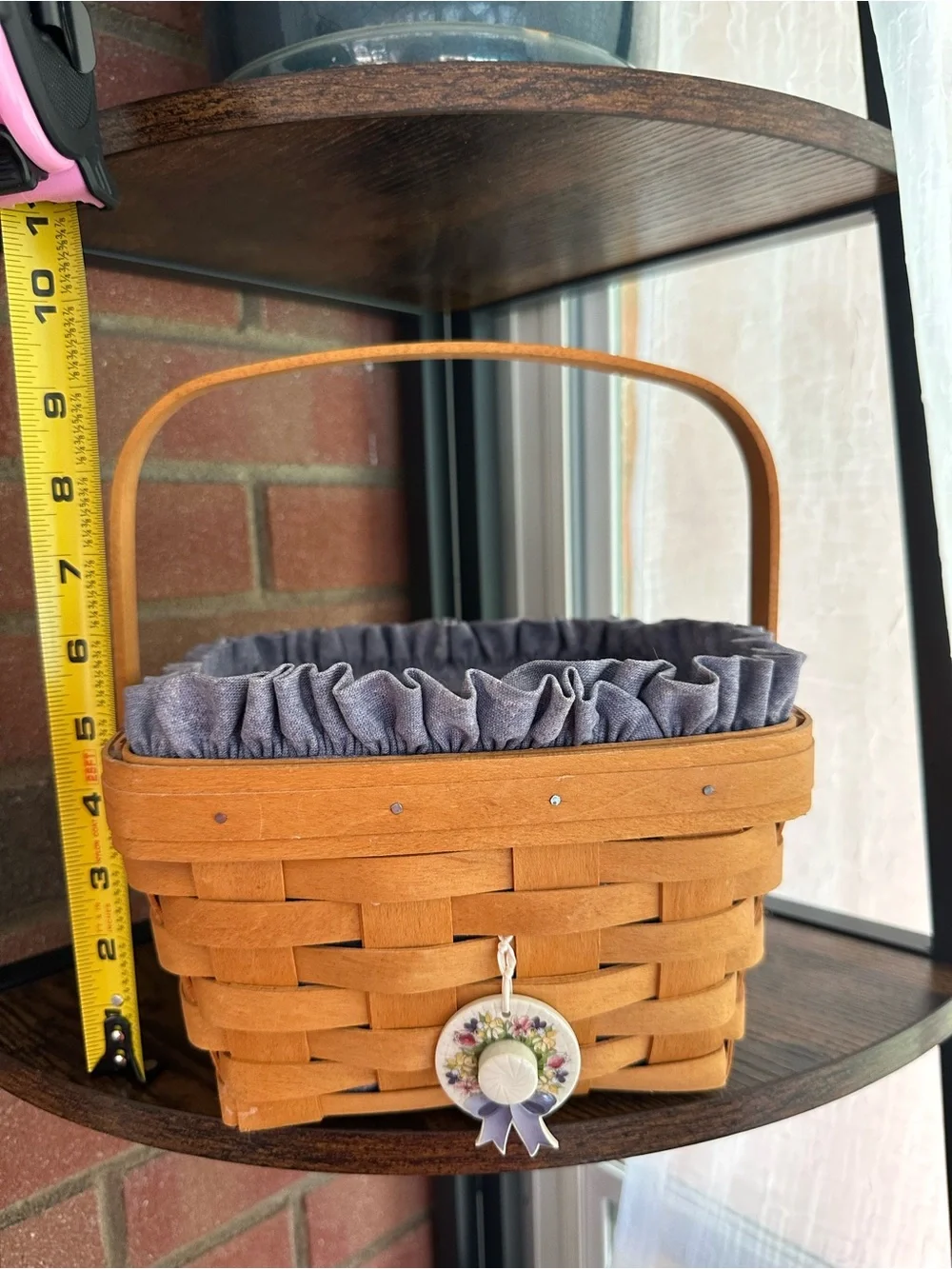 Longaberger Natural Brown Handwoven Basket